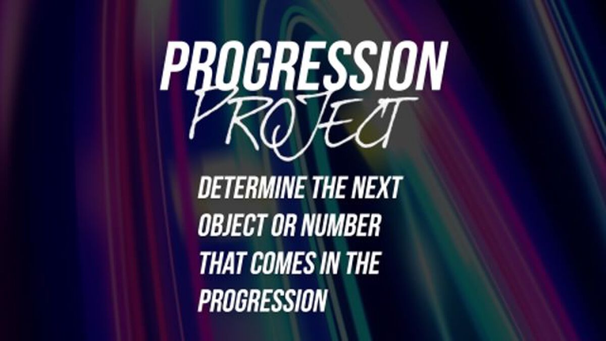 Progression Project image number null